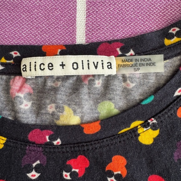 Alice + Olivia Rylan Staceface printed Colorful Printed Shirt - Picture 2 of 4